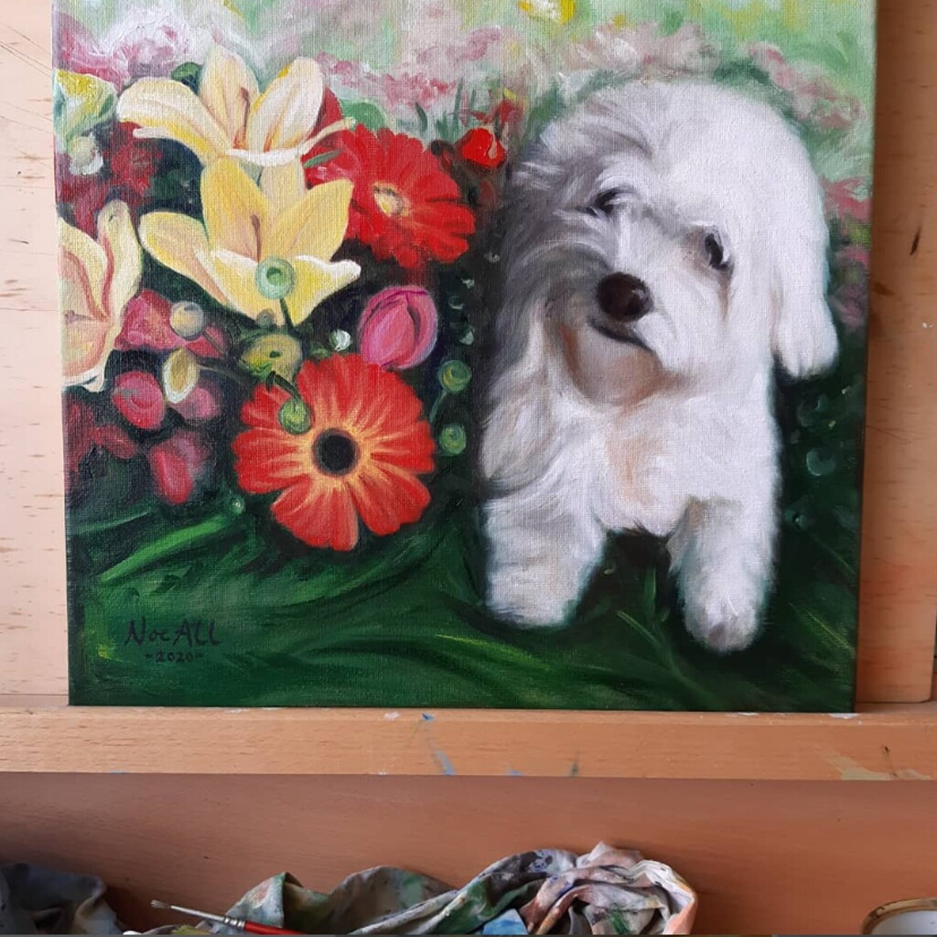 Retrato de Mascota, Cuadro al Óleo por Encargo - 3